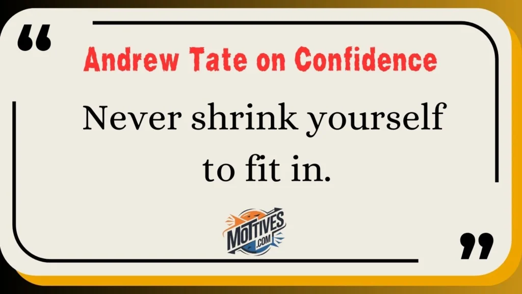 Andrew Tate on Confidence