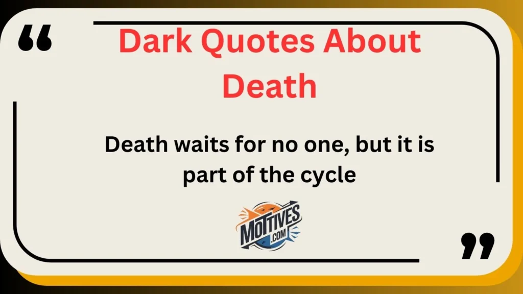 Dark Quotes About Death