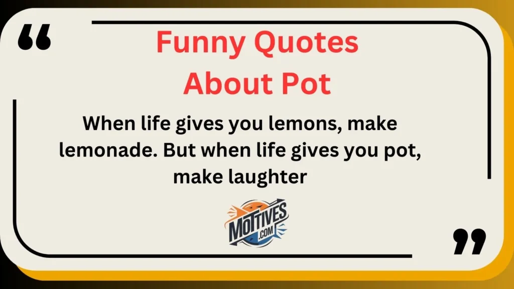 Funny Quotes About Pot