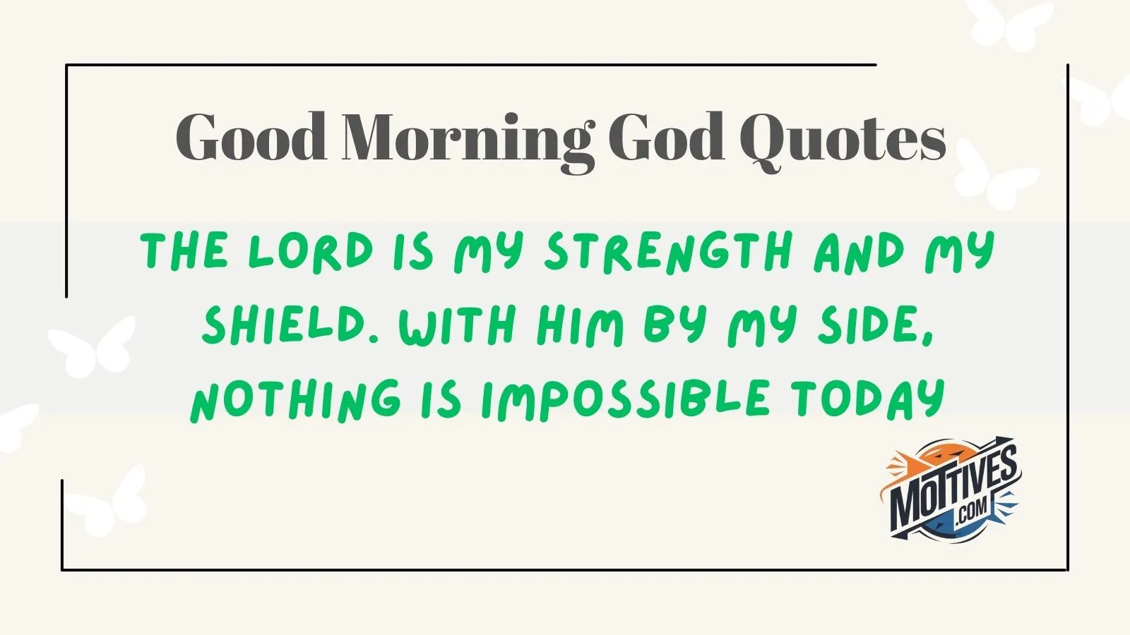 Good Morning God Quotes