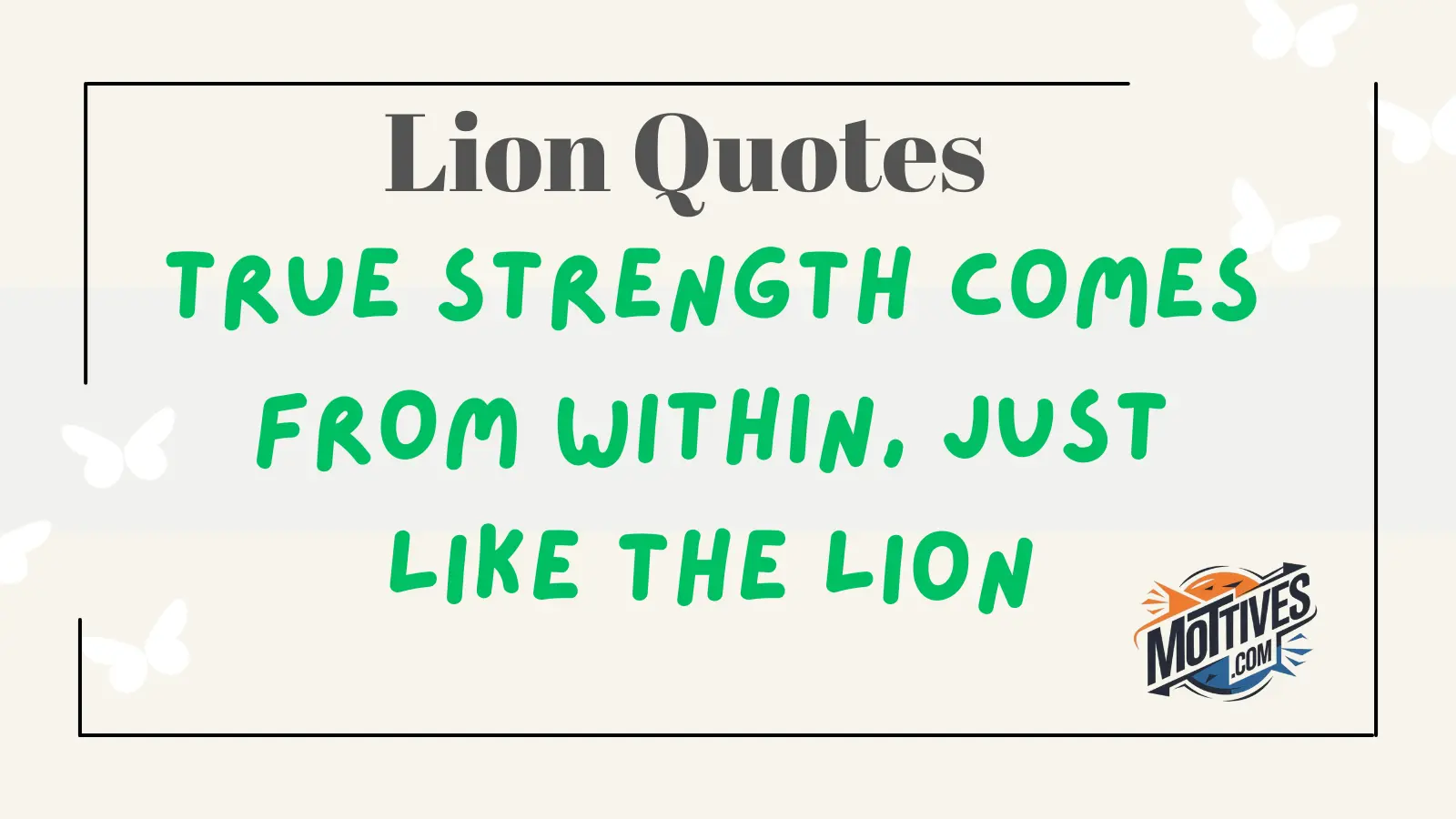 Lion Quotes