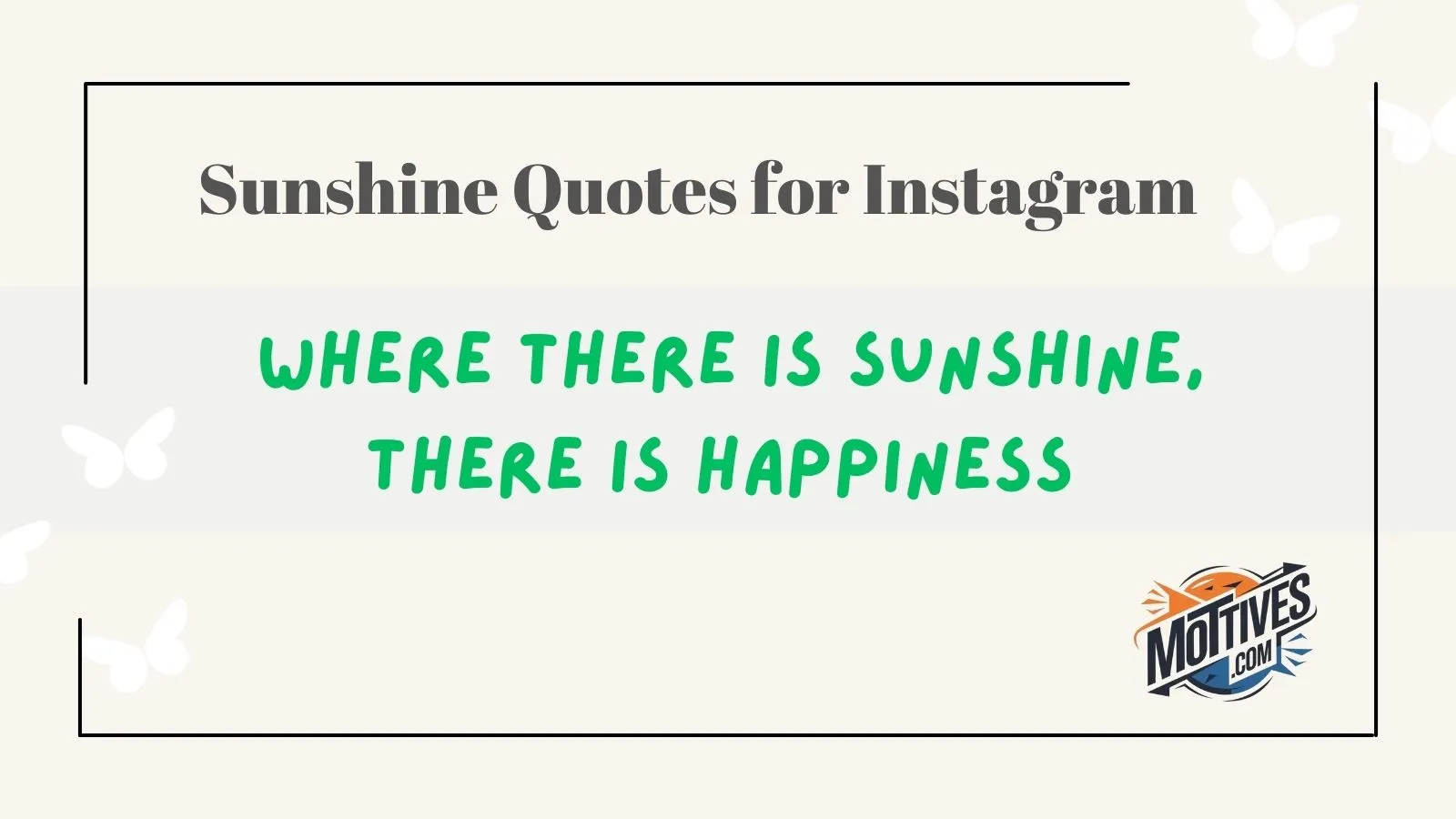 Sunshine Quotes for Instagram