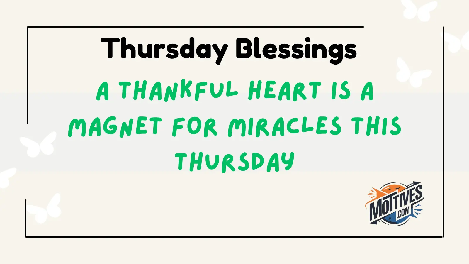 Thursday Blessings