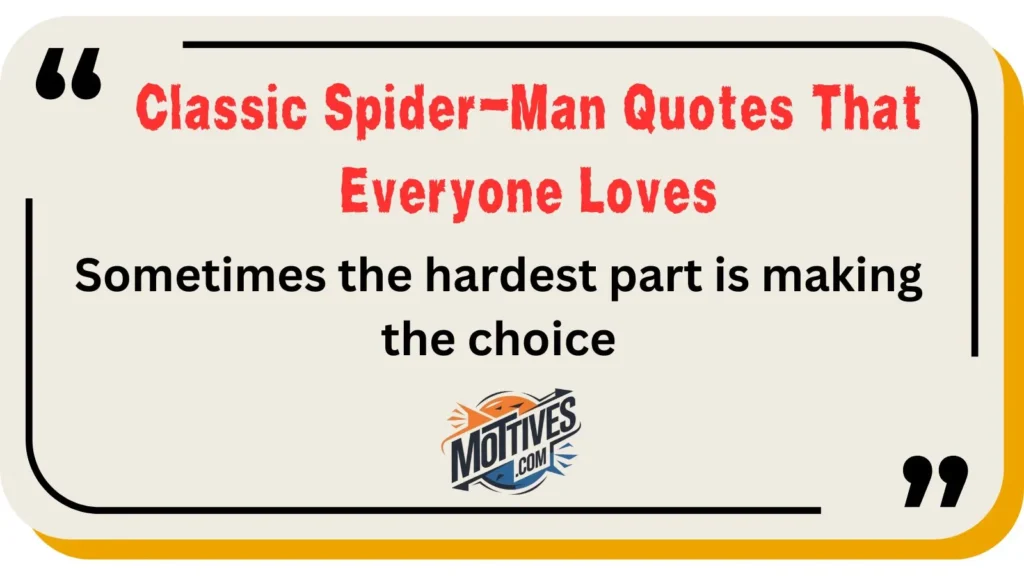 Classic Spider-Man Quotes That Everyone Loves