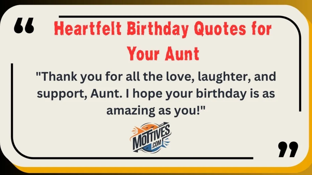 Heartfelt Birthday Quotes for Your Aunt