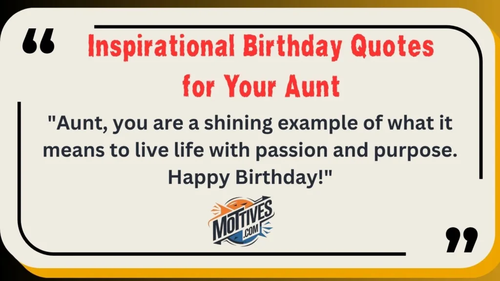 Inspirational Birthday Quotes for Your Aunt