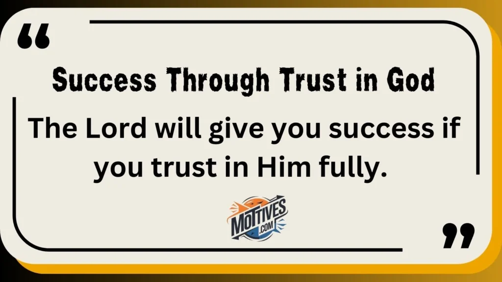 Success Through Trust in God