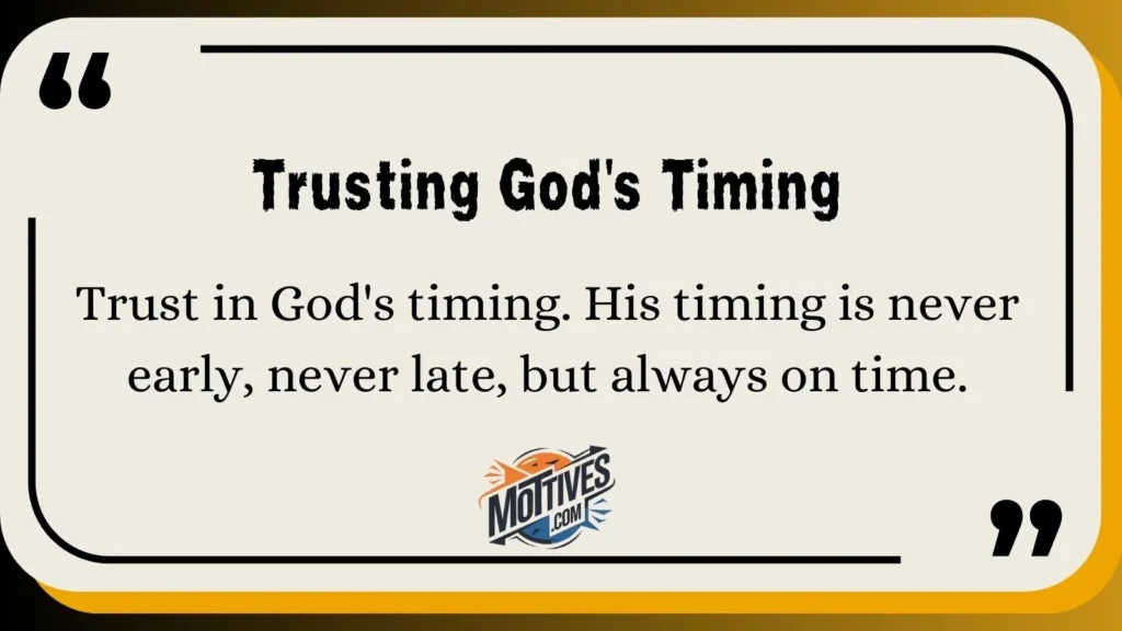 Trusting God's Timing